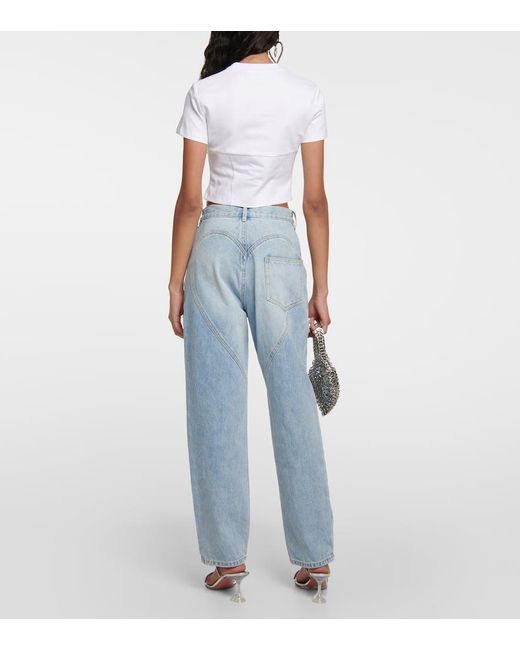 Camiseta De Jersey Con Logo Y Cristales Area de color White