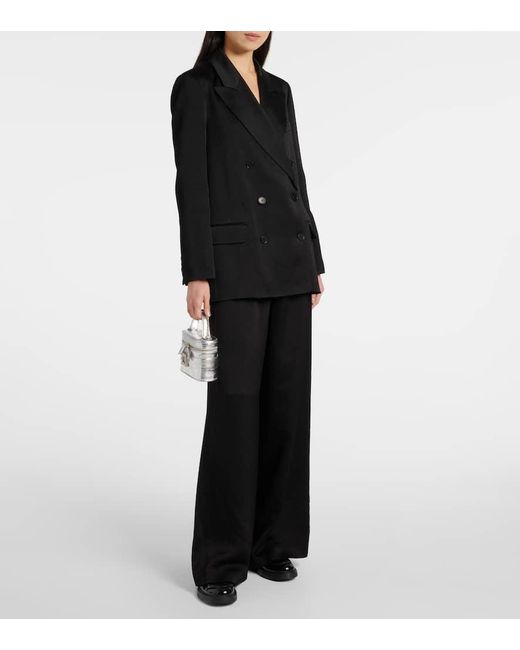 Roger Vivier White Tres Vivier Metallic Leather Vanity Bag