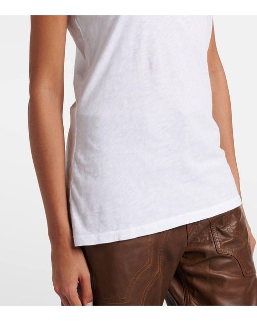 Velvet White Odelia Cotton T-Shirt