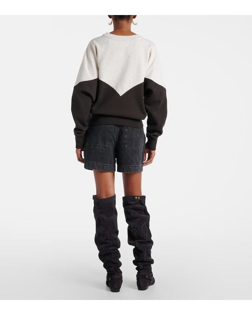 Sudadera Houston En Mezcla De Algodon Isabel Marant de color Black