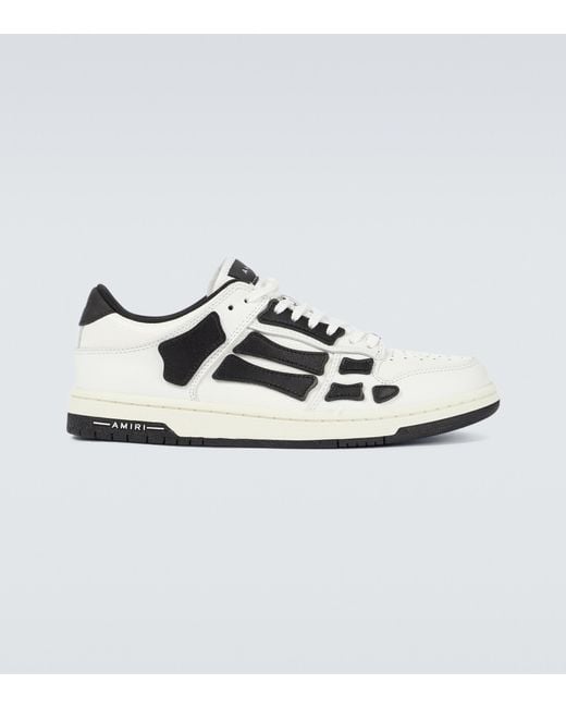 for Men Save 74% White Mens Trainers Amiri Trainers Amiri Leather Stadium Low Sneakers in White/Black 