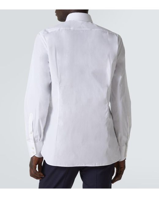 Tom Ford White Cotton Poplin Shirt for men