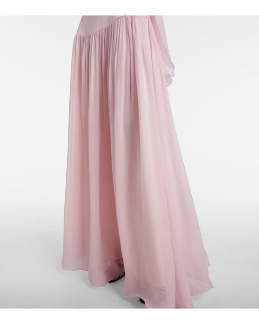 Gonna Lunga Solene di Posse in Pink