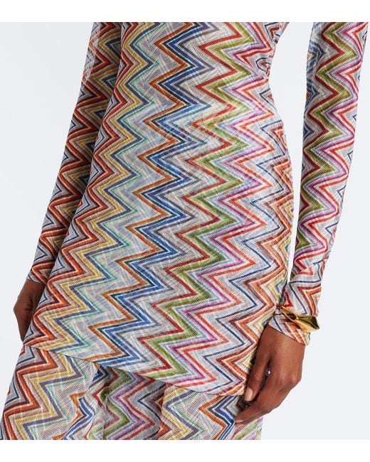 Missoni Multicolor Zigzag Minidress