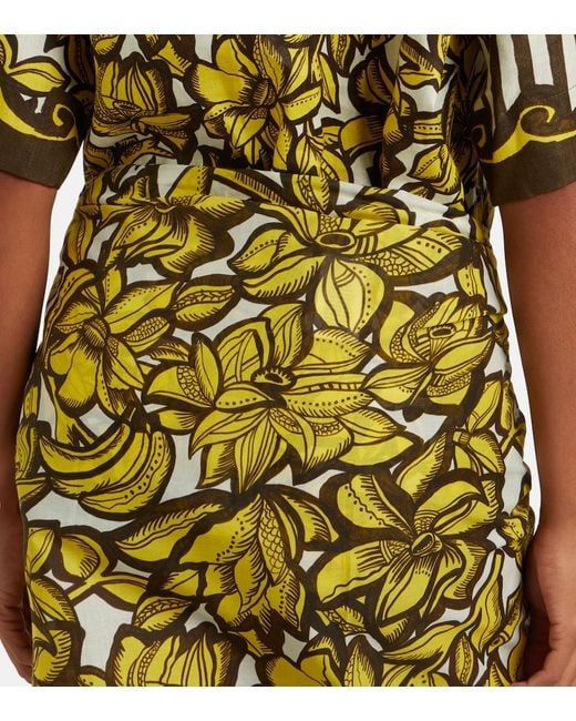 ALÉMAIS Metallic Mona Floral Cotton Beach Cover-Up
