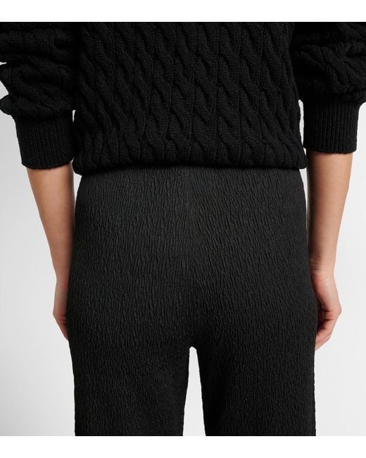 The Row Black Omero Silk Culottes