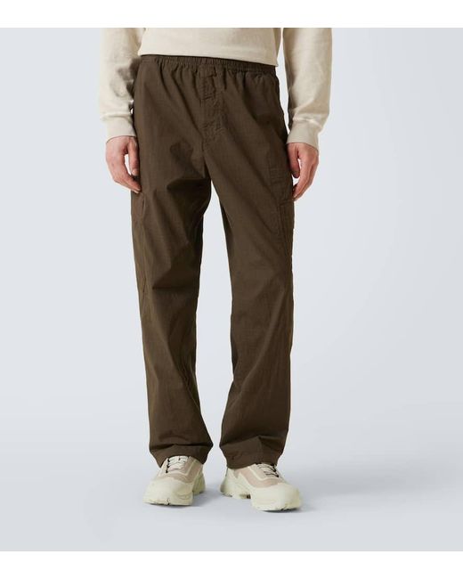 Stone Island Gerade Hose Aus Einem Baumwollgemisch in Gray für Herren