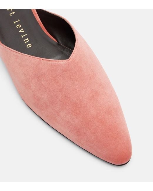 Herbert Levine Pink Homebody Suede Mules