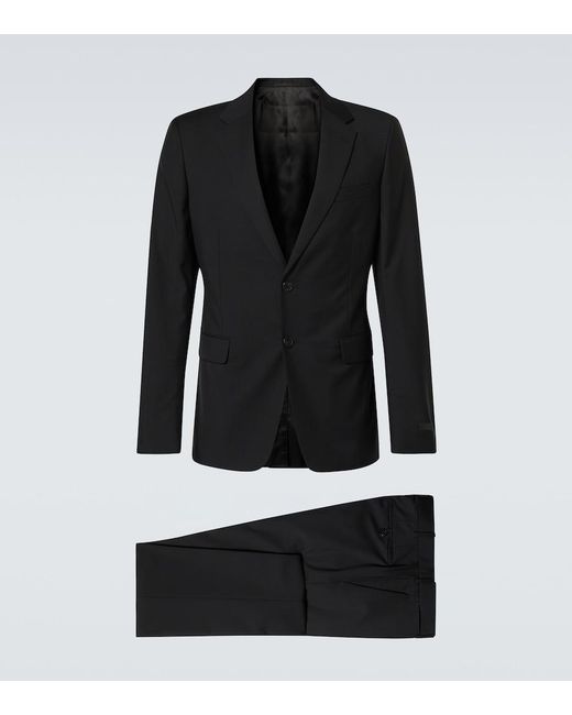 Prada Black Wool And Mohair Suit for men
