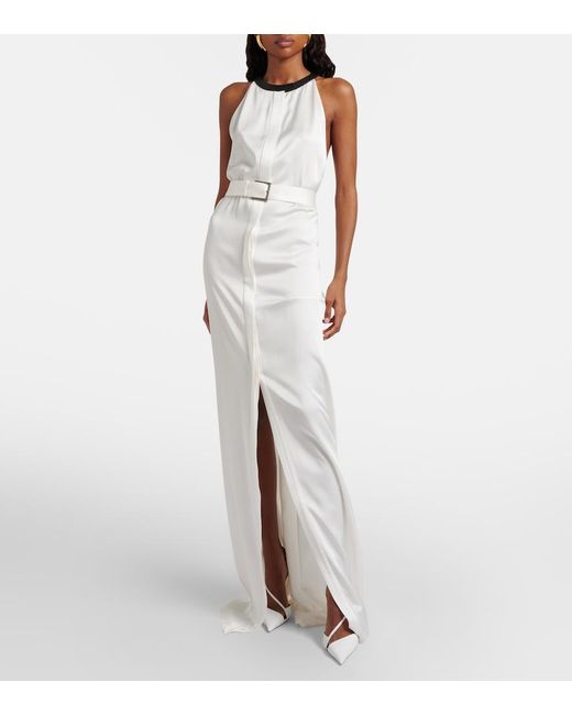 Tom Ford White 105 Patent Leather Pumps