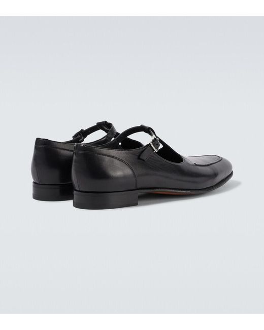 Bode Black School Leather Loafers for men