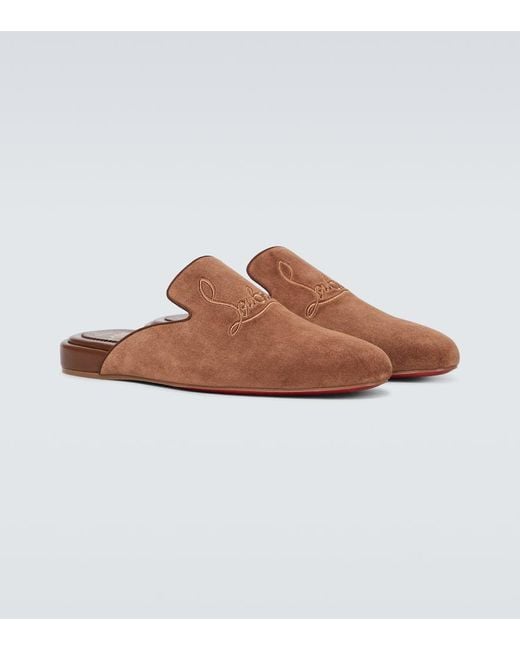 Christian Louboutin Slippers Coolito in Brown für Herren