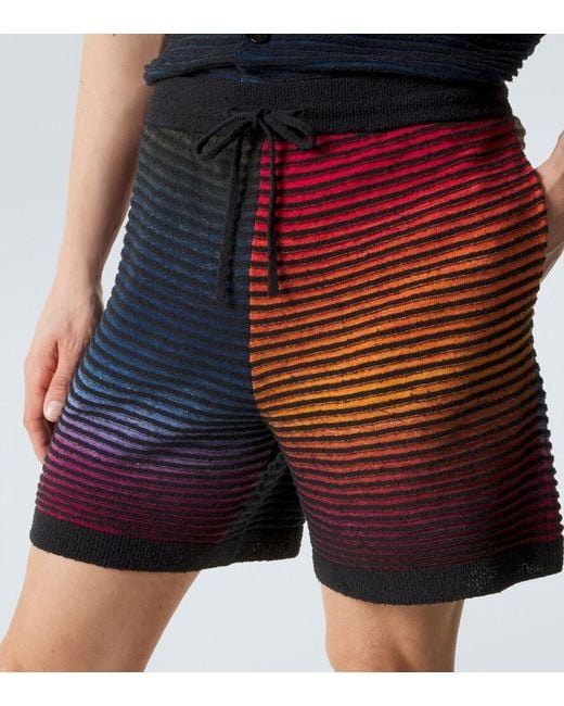 Loewe Blue Paula's Ibiza Anagram Cotton-Blend Shorts for men