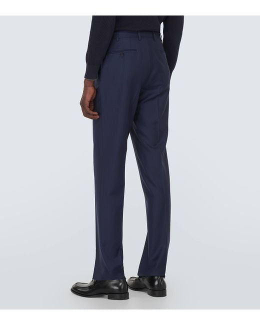 Canali Blue Wool Suit for men
