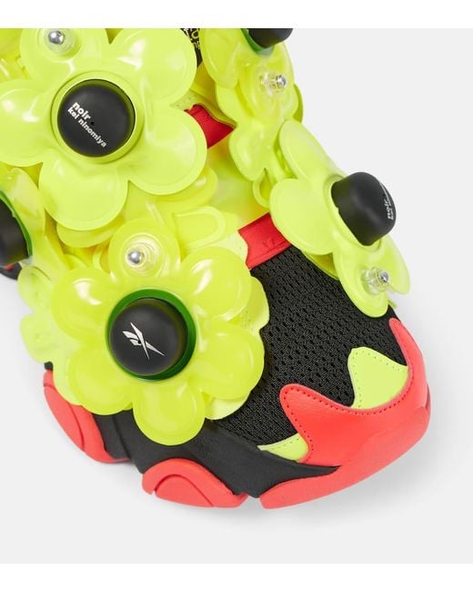 Noir Kei Ninomiya X Reebok Insta Pump Yuki Sneakers in Yellow | Lyst