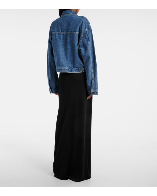 Khaite Blue Saunder Denim Jacket