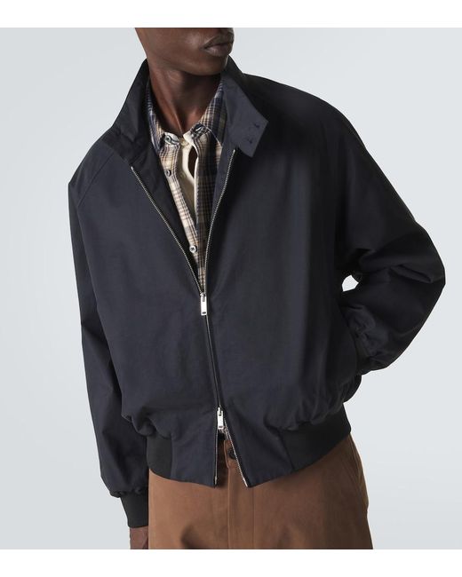 Studio Nicholson Blue Over Cotton-Blend Bomber Jacket for men