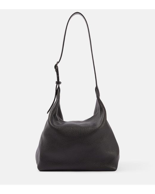 The Row Black Schultertasche Isa Aus Leder