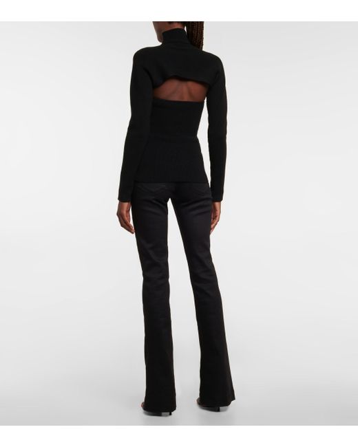 Tom Ford Cutout Wool-blend Turtleneck 