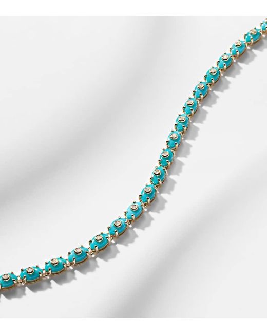 Sydney Evan Blue Eternity 14Kt Bracelet With And Diamonds