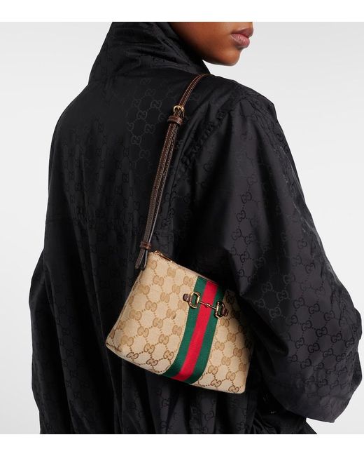 Gucci White Gg Canvas Mini Shoulder Bag