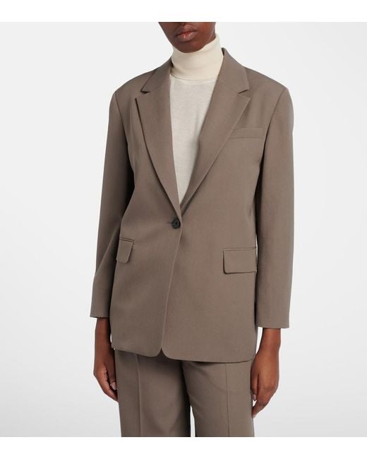 The Row Brown Ezri Wool Blazer