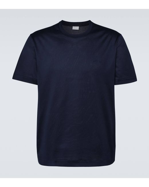 T-shirt en coton Brioni pour homme en coloris Blue