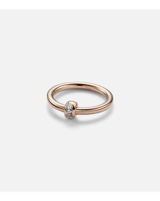 Pomellato White Together 18Kt Rose Ring With Diamonds
