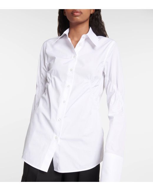 Sportmax White Austria Cotton Poplin Shirt