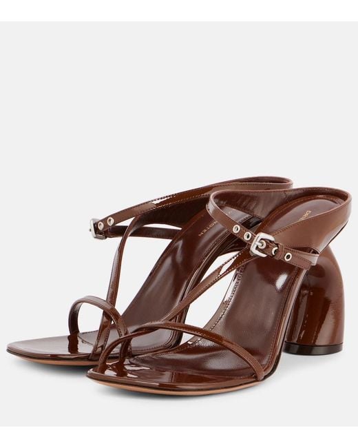 Dries Van Noten Brown 95 Leather Sandals
