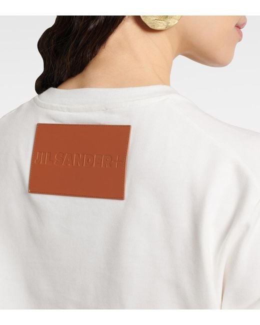 Jil Sander White Cotton Jersey Top