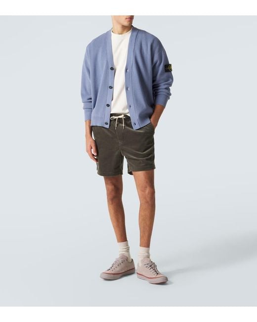 Stone Island Blue S00D8 Knitted Cardigan for men