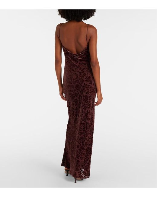 Veronica Beard Purple Jolynn Jacquard Maxi Dress