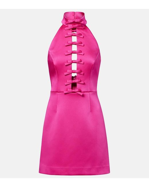 Rebecca Vallance Pink Saskia Cutout Minidress