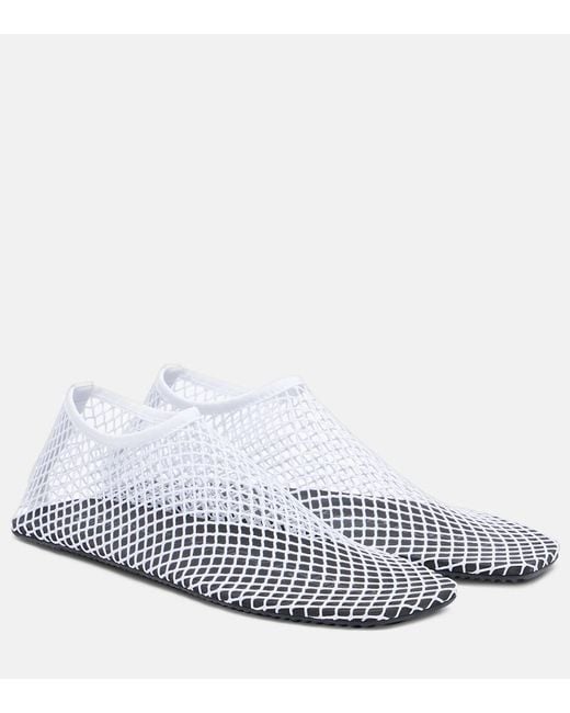 Christopher Esber White Mesh Water Ballet Flats