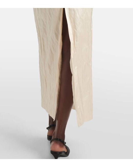 Vestido Bustier En Mezcla De Algodon Magda Butrym de color White