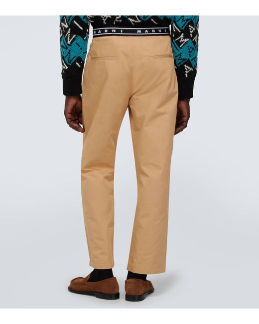 Pantalon droit en coton Marni pour homme en coloris Natural