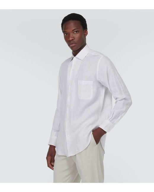 Camicia Andre di Loro Piana in White da Uomo