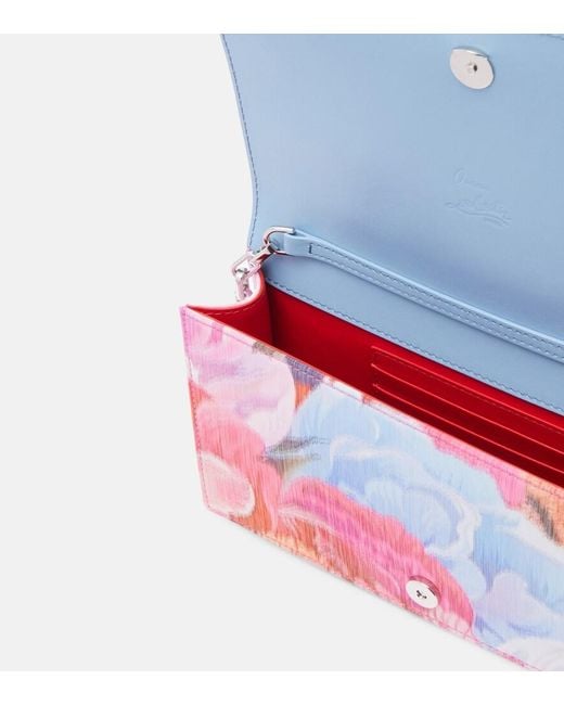 Christian Louboutin Pink Bettina Floral Clutch
