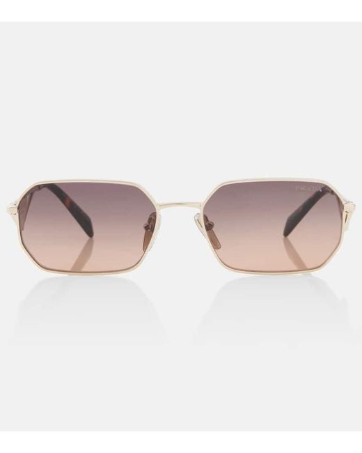 Prada Brown Symbole Square Sunglasses