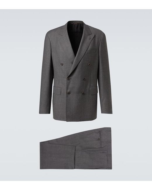 Costume Monza Db En Laine Vierge Canali pour homme en coloris Gray