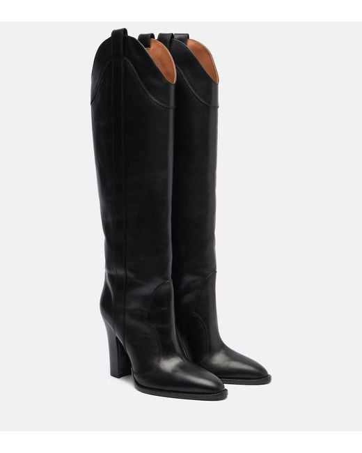 Paris Texas Black Lavinia 100 Leather Knee-High Boots