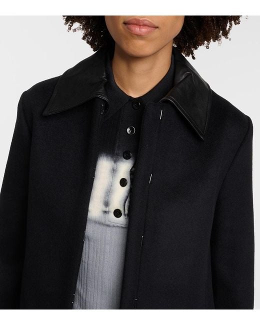 Proenza Schouler Black Cropped Wool-Blend Jacket