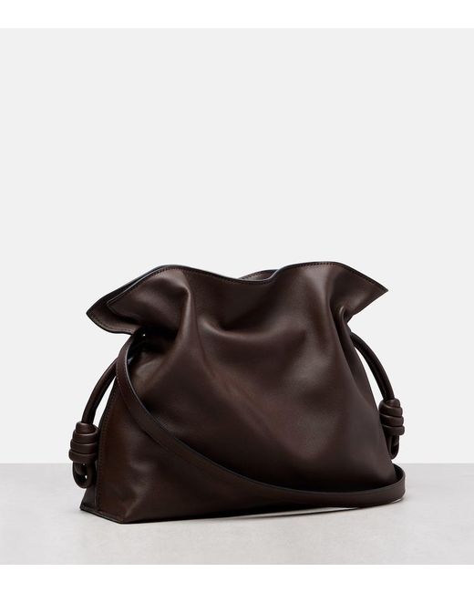 Loewe Black Flamenco Medium Leather Clutch