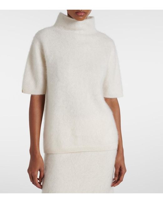 Lisa Yang White Madelene Cashmere T-Shirt