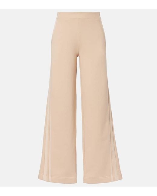 Max Mara Natural Ifrem High-Rise Cotton Wide-Leg Pants