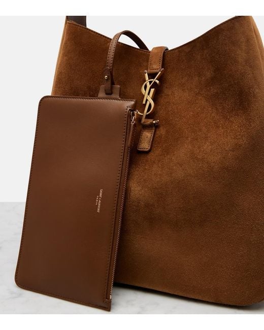 Bolso Al Hombro Le 5 A 7 Supple Large De Ante Saint Laurent de color Brown