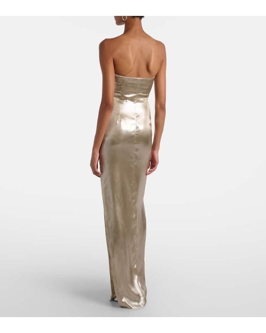 Galvan Natural Robe Aus Satin