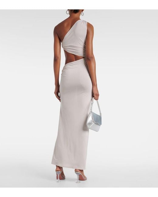 JADE Swim White Yana Cutout Jersey Maxi Dress