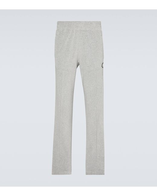 Moncler Genius Gray X Palm Angels Jersey Sweatpants for men
